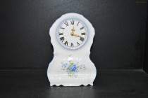 Hodiny krbové Bernadotte, porcelán nezábudky 20 cm