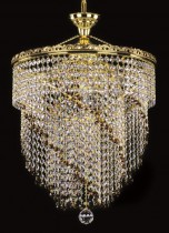 Krištáľový luster brilliant 20L282B800667 40x58 cm, 7 svetiel, pozlátený