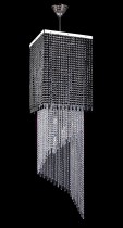 Krištáľový moderný luster 5L433CE12 40x40x150 cm 12 svetiel, nikel