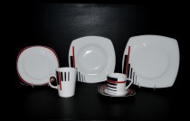 Porcelánový servis pre jednu osobu Tetra 113 5 dielny.