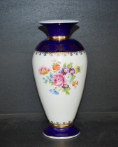 Váza 30 cm dekor 086 kobalt