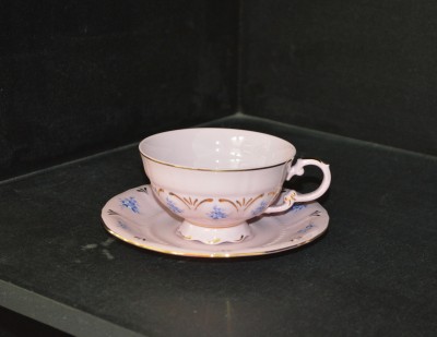 Ružový šálka s tanierikom čajový 0,2l. sonáta 009