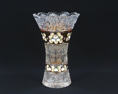Váza krištáľová brúsená 80029/57111/255 25,5 cm.