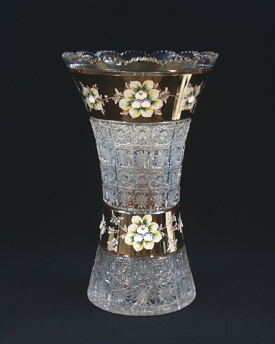 Váza krištáľová brúsená 80029/57111/355 35,5 cm.